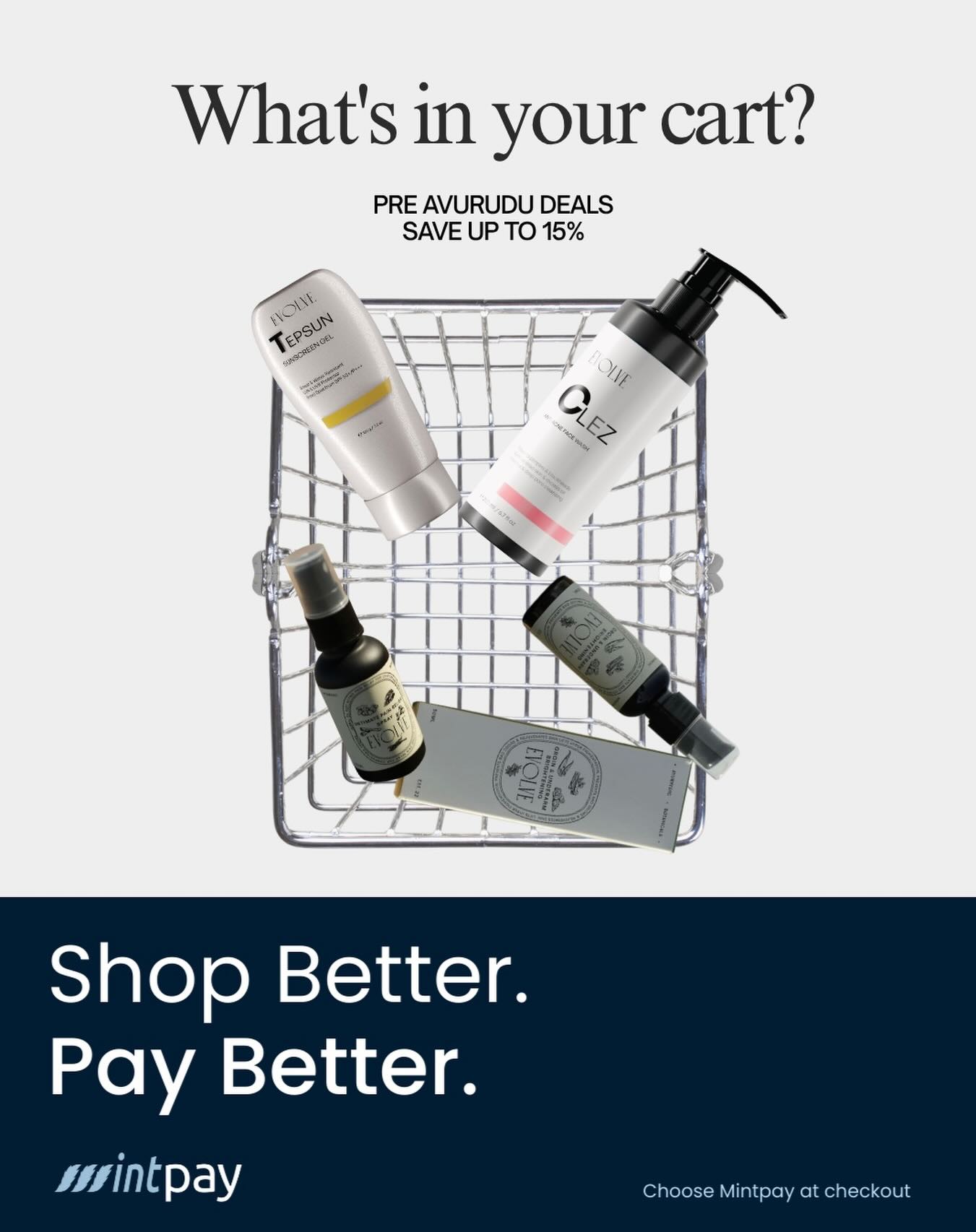 Pre-Avurudu glow, unlocked

Enjoy 15% OFF sitewide when you choose Mintpay at checkout 💳

Stock up, restock, or finally try what’s been in your cart — this is your sign.