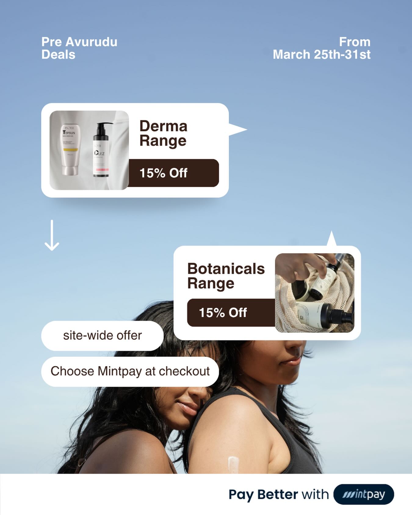 Pre-Avurudu Deals now Live 🍀

Enjoy 15% OFF sitewide when you choose Mintpay at checkout 💳

Stock up, restock, or finally try what’s been in your cart — this is your sign.